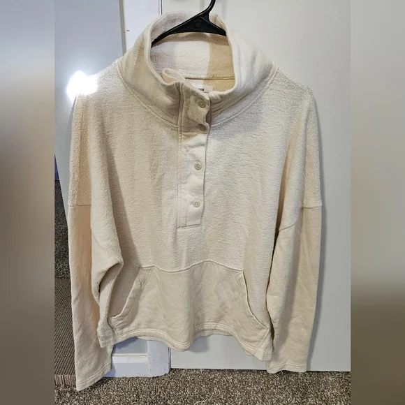 NWT REI Hemp Cotton Fleece Pullover Sweater Medium - Picture 1 of 9